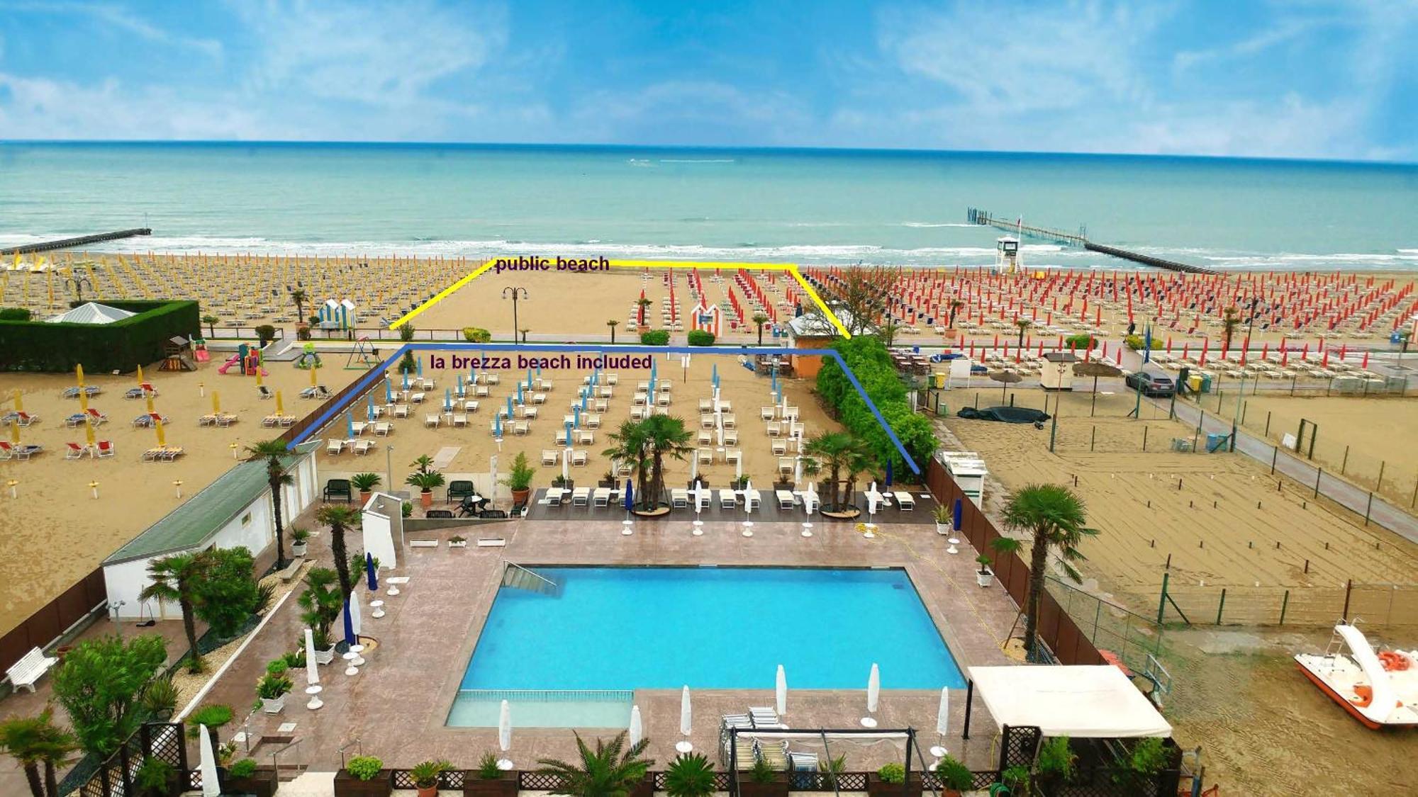 Hotel La Brezza Frontemare Lido di Jesolo Kültér fotó